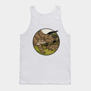 Three-horned face Tank Top